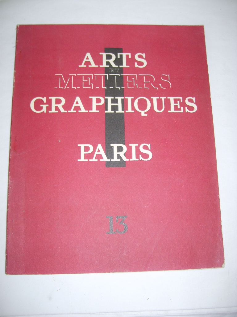  - Arts et Mtiers Graphiques. Paris. N13.