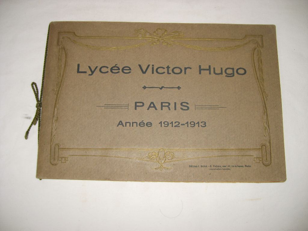  - Lyce Victor Hugo. Paris. Anne 1912-1913.