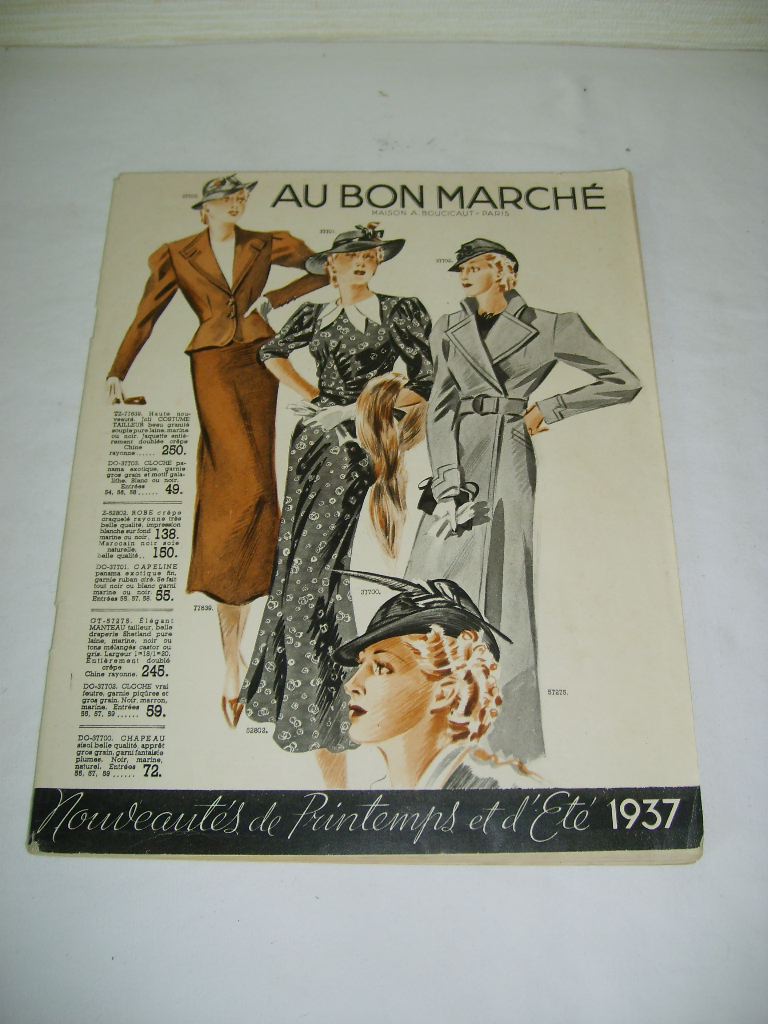  - Au Bon March. Nouveauts de printemps et d't 1937.