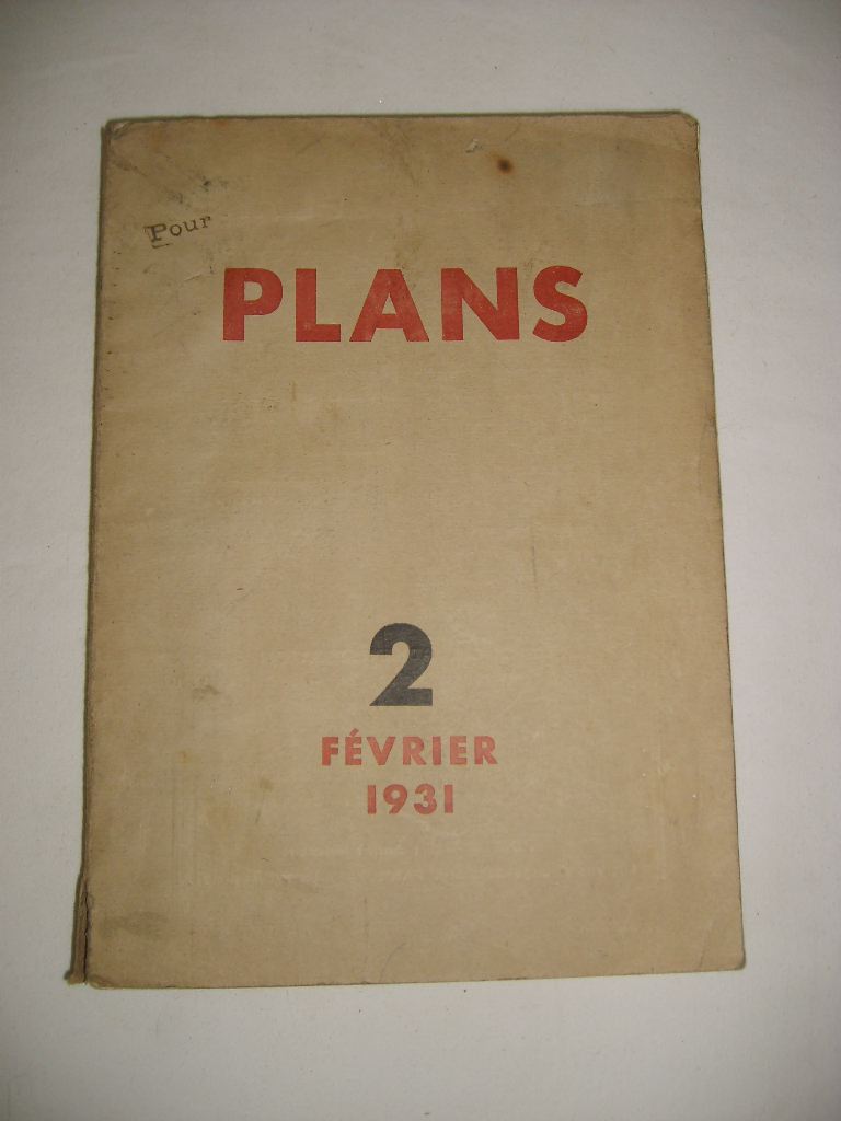  - Plans. Revue mensuelle. N2. Fvrier 1931.
