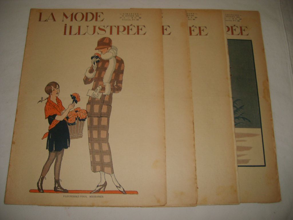  - La mode illustre. Exemplaires 1 (6 janvier 1924)  10 (9 mars 1924).