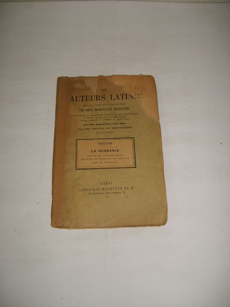 TACITE (Tacitus Publius Cornelius) - La Germanie.