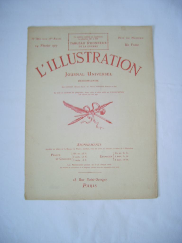  - L'Illustration. N 3860. 24 fvrier 1917.