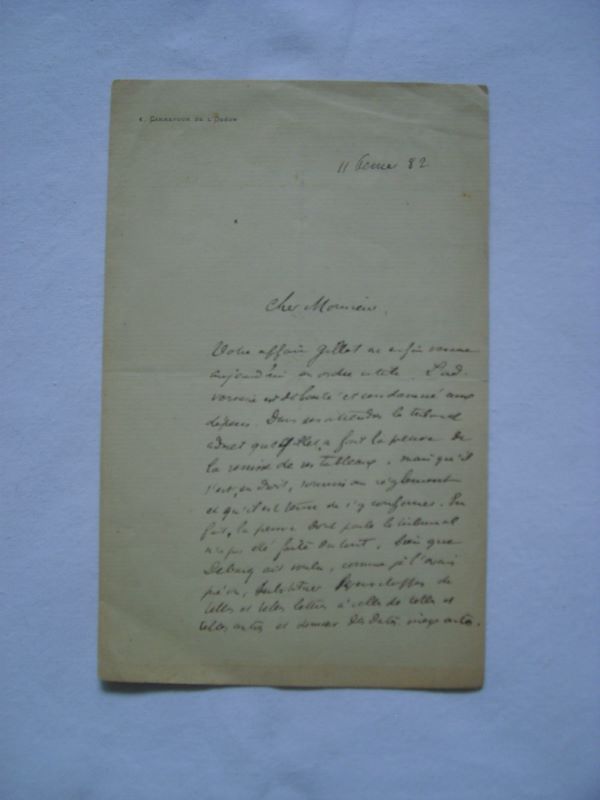POINCARE (Raymond) - Lettre autographe de Raymond Poincar.