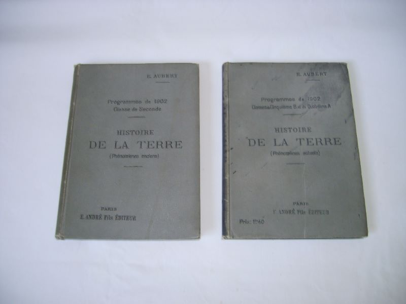 AUBERT (E.) - Histoire de la terre. (Phnomnes anciens) & (Phnomnes actuels).