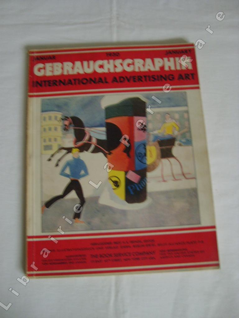  - GEBRAUCHSGRAPHIK International Advertising Art. Januar 1930. Siebenter jahrgang. Heft 1.