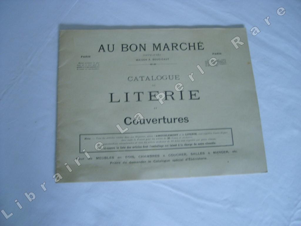  - Au Bon March. Catalogue de literie et couvertures.