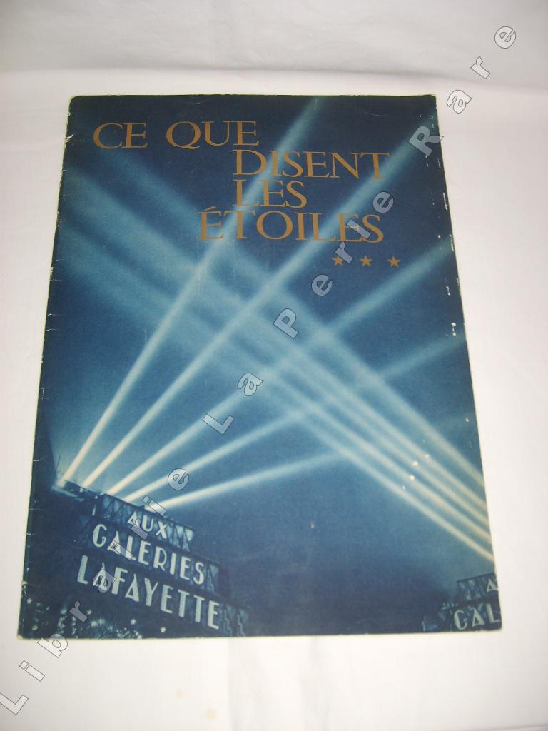  - Aux Galeries Lafayette. Ce que disent les toiles. Catalogue septembre 1932.