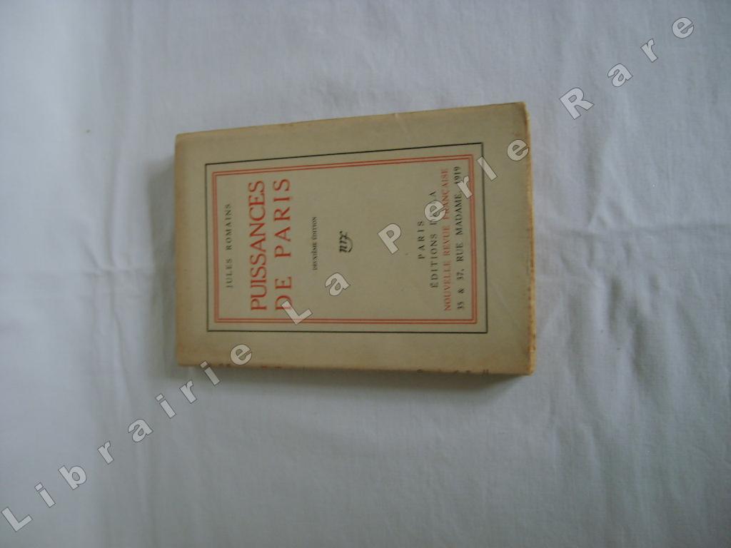 ROMAINS (JULES) - Puissances de Paris.