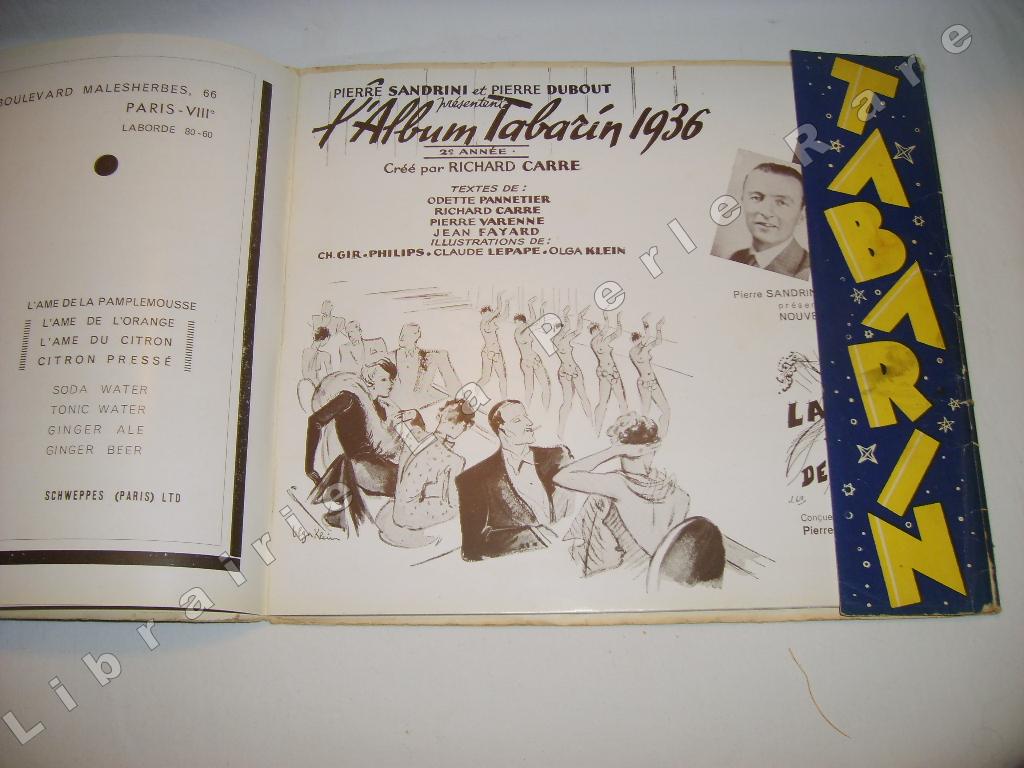  -  LAlbum Tabarin 1936 .