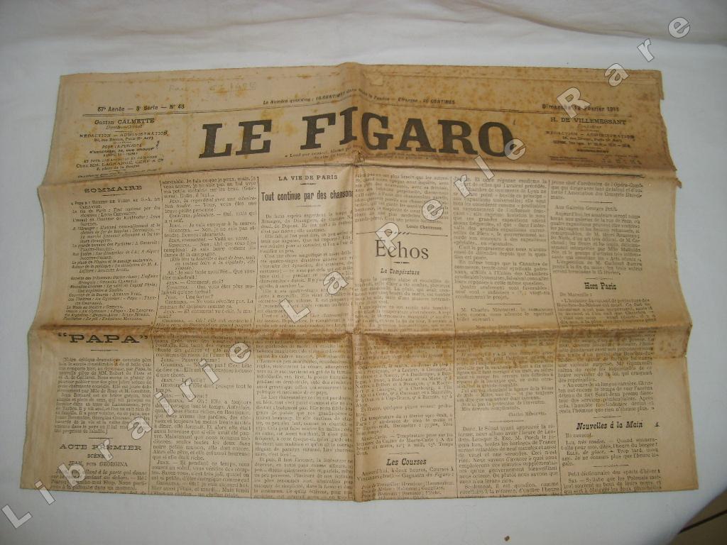 - Le Figaro. Dimanche 12 fvrier 1911. N 43.