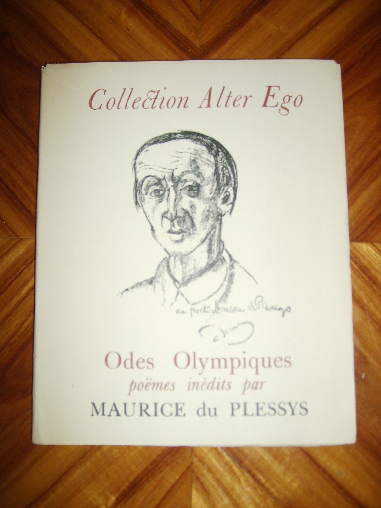 DU PLESSYS (MAURICE) - Odes olympiques. Pomes indits.