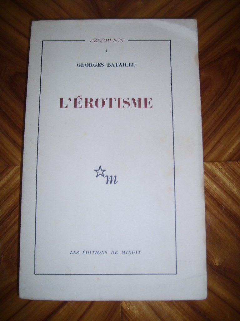 BATAILLE (GEORGES) - L'Erotisme.