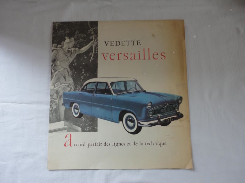 [FORD] - Vedette Versailles. Plaquette publicitaire.