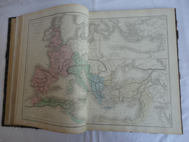 DRIOUX (CLAUDE-JOSEPH) & LEROY (CHARLES) - Atlas universel et classique de gographie ancienne, romaine, du Moyen Age, moderne et contemporaine  l'usage des tablissements publiques.