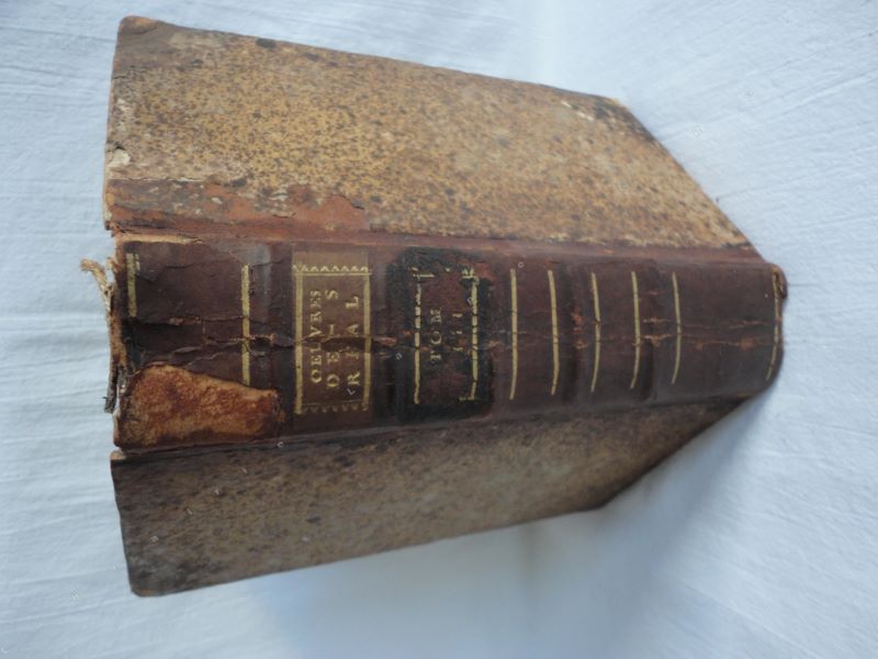SAINT-REAL (Csar Vichard de) - Oeuvres de Mr l'abb de Saint-Ral. Tome 3 seul. Contenant les Oeuvres mles.