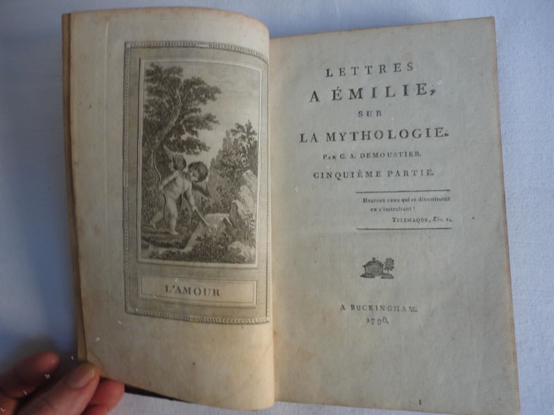 DEMOUSTIER (CHARLES-ALBERT) - Lettres  Emilie sur la mythologie. Parties 5 et 6.