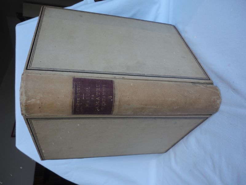 DUTUIT (Eugne) - Manuel de l'amateur d'estampes tome IV. Ecoles flamande et hollandaise tome I seul.