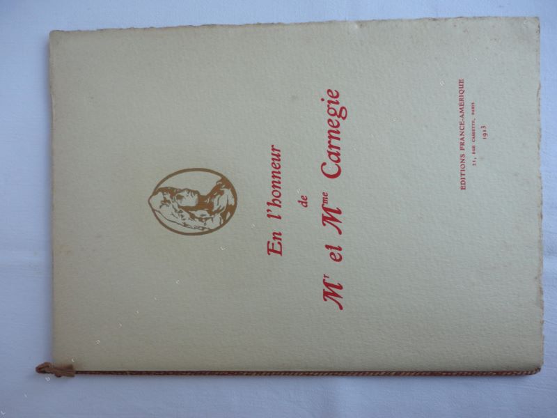  - En l'honneur de Mr et Mme Carnegie.