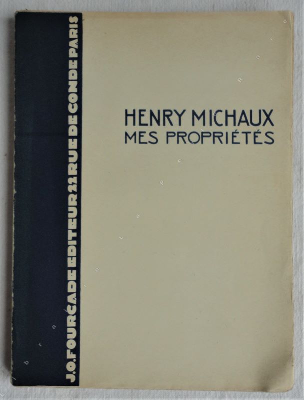 MICHAUX (Henry) - Mes proprits.