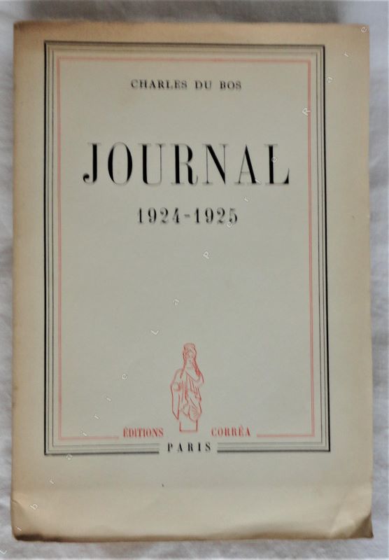 DU BOS (Charles) - Journal 1924 - 1925.