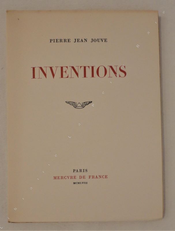 JOUVE (Pierre Jean) - Inventions.