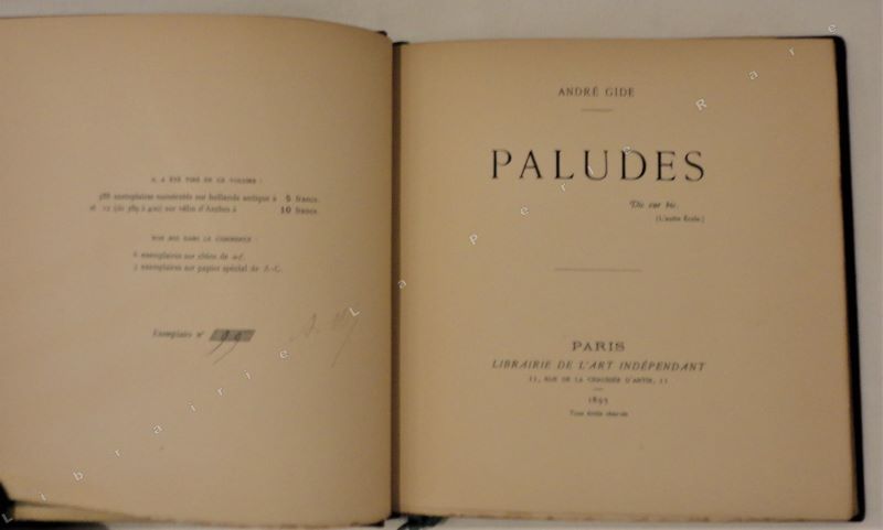 GIDE (Andr) - Paludes.