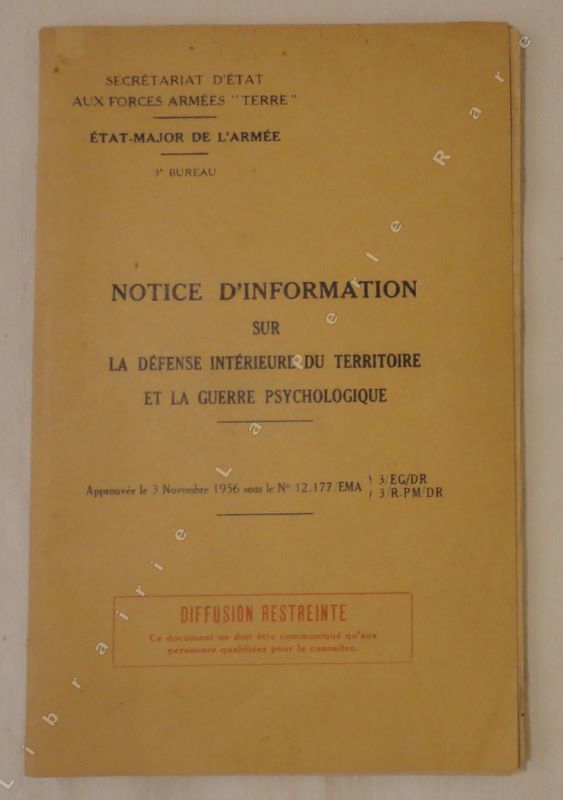 [Secrtariat d'Etat aux Forces Armes 