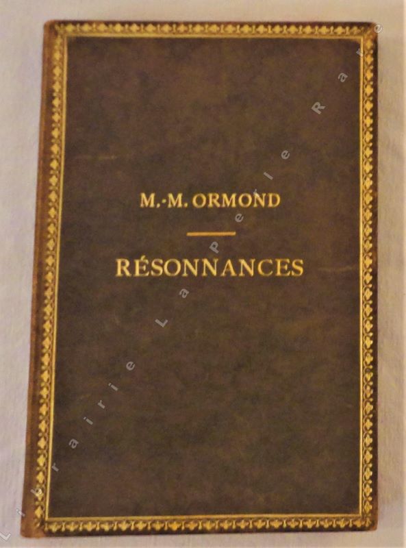 ORMOND (Marie-Marguerite) - Rsonnances.