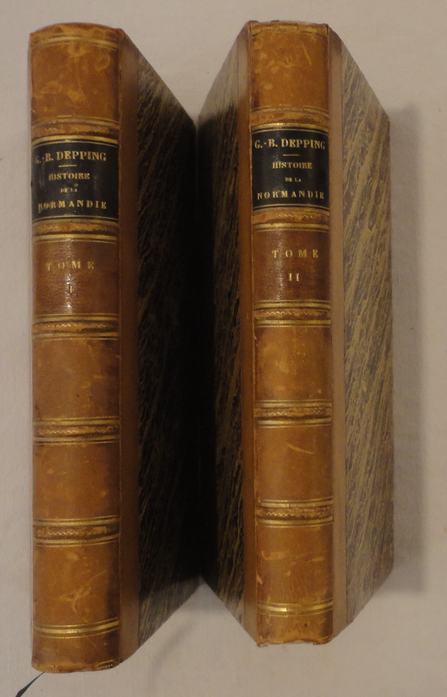 DEPPING (Georges-Bernard). - Histoire de la Normandie sous le rgne de Guillaume le Conqurant et de ses successeurs, depuis la conqute de l'Angleterre jusqu' la runion de la Normandie au royaume de France.