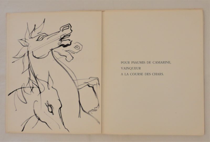  - Maquette de Raymond Gid pour les Olympiques de Pindare. Tirs  part des Cahiers d'Estienne.