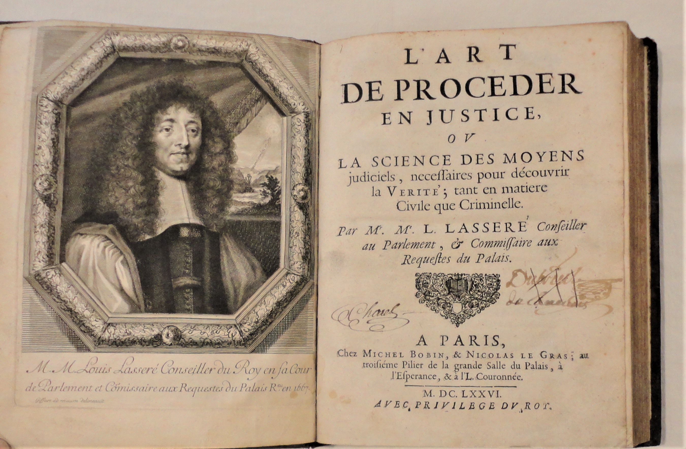 LASSER�(Louis). - L'Art de procder en justice, ou la Science des moyens judiciels ncessaires pour dcouvrir la vrit, tant en matire civile que criminelle, par Mr Me L. Lasser