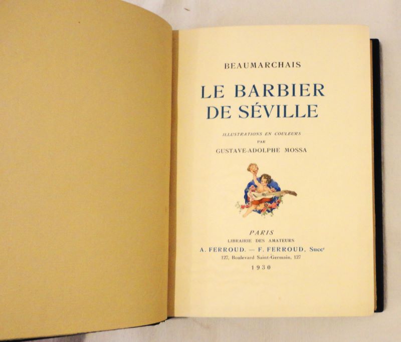BEAUMARCHAIS (Pierre-Augustin Caron de). - Le barbier de Sville.