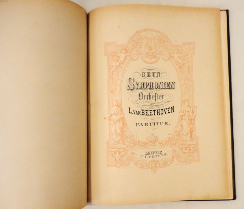 [BEETHOVEN (Ludwig von)] - Neun symphonien fr orchester von L. van Beethoven in partitur. (N 5445).