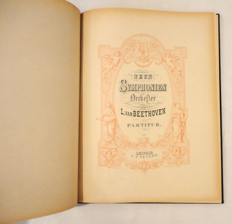 [BEETHOVEN (Ludwig von)] - Neun symphonien fr orchester von L. van Beethoven in partitur. (N 5448).