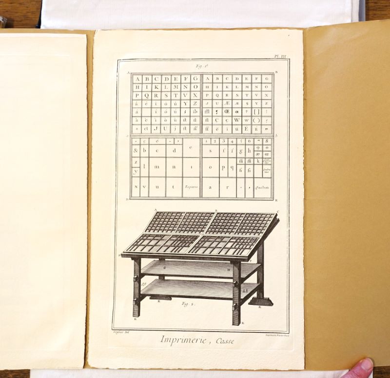 [Imprimerie Frazier]. - Meilleurs voeux pour 1982. [Rimpression de planches extraites de l'Encyclopdie de Diderot et d'Alembert].