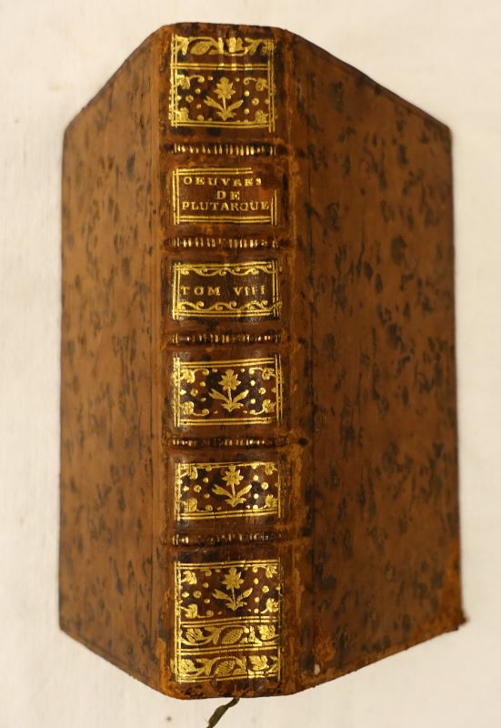 PLUTARQUE. - Oeuvres morales de Plutarque traduites en franois, par M. l'abb Ricard. Tome VIII seul.