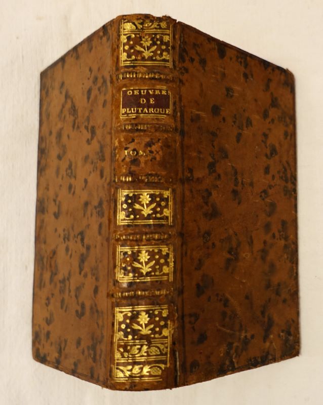 PLUTARQUE. - Oeuvres morales de Plutarque traduites en franois, par M. l'abb Ricard. Tome X seul.