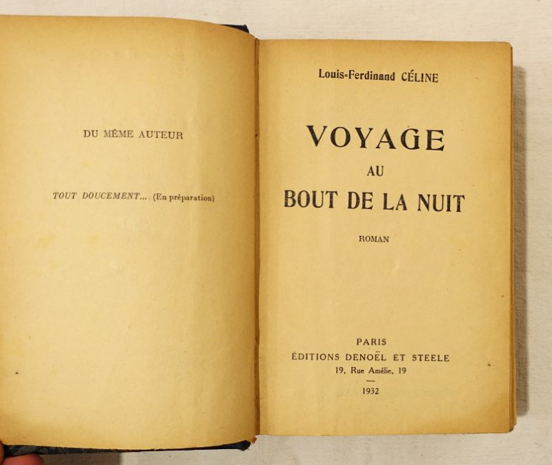 CELINE (Louis-Ferdinand). - Voyage au bout de la nuit.