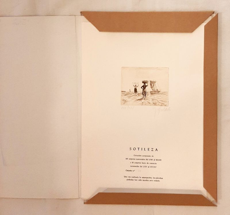 VALDEON (Fernando Garcia). - Sotileza. [6 planchas grabadas]